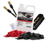 detailmate Kit de nettoyage polyvalent : ValetPRO Classic All Purpose Cleaner 1L + Brosses de nettoyage Nuke Guys Petites & Grandes + Brosse textile + 2X Chiffon microfibre premium 320GSM + Gobelet