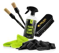 detailmate Kit de nettoyage polyvalent : Wizard of Gloss One nettoyant universel 750 ml + brosses de nettoyage Nuke Guys Small & Large + brosse textile + 2X chiffons en microfibre premium 320 g/m²