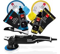 detailmate Kit de polissage professionnel : RUPES LHR 21 Mark 3 + Polish D-A Coarse & Fine + Tampons de polissage D-A Dur & Fin + 2X Chiffons de polissage Bleu/Jaune + Claw Pad Tool