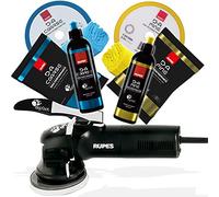 detailmate Kit de polissage professionnel : RUPES LHR12E Bigfoot Duetto + polissoirs D-A Coarse & Fine + pads de polissage D-A Hart & Fein + 2X chiffons de polissage bleu/jaune + Claw Pad Tool