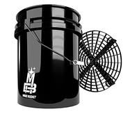 Detailmate Kit de seau de lavage professionnel : seau de lavage Magic Bucket 5 litres (environ 20 litres), insert anti-saleté GritGuard noir