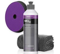 detailmate Koch Chemie Kit de polissage : polissage MicroCut M3.03 250 ml + tampon de coupe 150 x 23 mm + chiffon microfibre 550 g/m², 40 x 40 cm