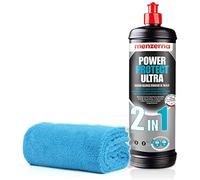 detailmate Menzerna Kit de polissage Menzerna 2 en 1 Power Protect Ultra 1 l + chiffon microfibre 550 g/m², 40 x 40 cm