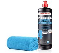 detailmate Menzerna Kit d'entretien de voiture : polissage grossier, coupe moyenne, finition, cire de carnauba/polymère + chiffon de polissage en microfibre pour voiture (Power Locker - 1 l)