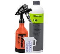 detailmate Set avec flacon pulvérisateur Kwazar 360°, Koch Chemie Green Star Nettoyant universel 1 l Verre doseur 50 ml