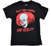 Details About IT Say Hello Stephen King Men's T-Shirt Black