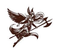 détails des créatures fantastiques mythiques Stickers gravés 42x46.3cm Culture du tatouage Café