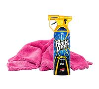 Détails du produit : Soft99 Rain Drop Bazooka, 300 ml - Spray pour peinture, phares, surfaces en verre, pneus, chrome, plastique (extérieur), jantes + chiffon microfibre de qualité supérieure.