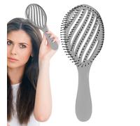 Detangerbrush pour les cheveux bouclés, boucles de brosse à cheveux bouclés - Brusser brosse combinée PEP-SSCALP -MASSAGE -TYLLING TOOD pour les types naturels, bouclés, droits, humides et secs,