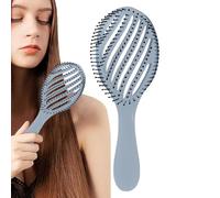 Détangler à brosse à cheveux bouclés, brosse à brosse humide Brosse | Peigne à cheveux brossés incurvé | Peigne de lissage du massage du cuir chevelu, séchage plus rapide pour le naturel, bou roi