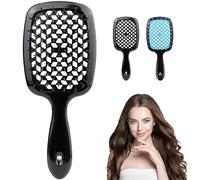 Detangling Hair Brush,Detangling Brush for Curly Hair,Hairbrush Detangling Brush,Wet and Dry Detangle Brush,Easily Removes Tangles,Save Hair Smooth & Reduce Breakage,for Curly Thick Hair (Black)