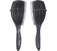 Detangling Hair Brush For Natural,Tangled,Wavy And Curly-Ideal For Wet/Dry Hair,Smoothing,Massage And Detangling (Black)