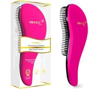 Detangling Hair Brush for Women,Girls and Kids-Slide Brush for Wet,Fine,Curly,Thick and Afro Hair (Fuchsia Pink)