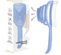 Detangling Hair Brush for Women,Men and Kids,No Pull Hairbrush for Straight,Curly and Wet Hair (Sky Blue)