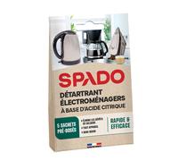 Détartrant appareils électroménagers Spado, lot de 5 sachets pré-dosés