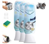 Détartrant Pour Casseroles Et Poêles, Élimine Les Dépôts Noirs D'algues Boue, Nettoyant Multi-usages Fond Casseroles, Acier Inoxydable, Verre Et Émail, Pour Fours Plaques Cuisson (3a)