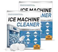 Détartrant pour machine à glaçons - 24 tablettes propres pour machines à glaçons - 12 mois d'approvisionnement en vrac