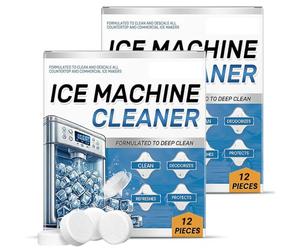 Détartrant pour machine à glaçons - 24 tablettes propres pour machines à glaçons - 12 mois d'approvisionnement en vrac
