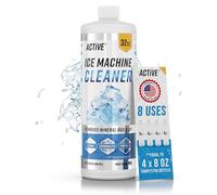 Détartrant pour machine à glaçons - 946,4 ml (8 utilisations) Solution de nettoyage sans nickel pour machine à glaçons - Compatible avec Whirlpool 4396808, Scotsman, Manitowoc, Hoshizaki, GE Opal Kit