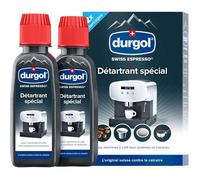 Détartrant spécial anti-calcaire pour tous types de machines à café Enlève le calcaire efficacement Version française 2 x 125 ml