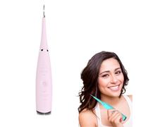 Détartreur À Ultrasons, Dentica Brosse à dents électrique rechargeable,Brosse À Dents Portable, Adapté À L'élimination Du Tartre Et À L'hygiène Bucco-dentaire (Rose)