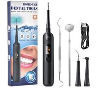 Détartreur De Plaque Dentaire Électrique Sonique, Dissolvant De Tartre, Nettoyage Des Taches Et Blanchiment Des Dents, Portable Avec Led Blanc