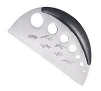 Détartreur de roses | 7 trous - Coupe-épines - En acier inoxydable - 2 en 1 - Outil de coupe de jardin - Hachoir à herbes pour cuisiniers, femmes, hommes, chou frisé, romarin, basilic, thym