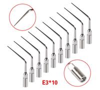 Détartreur Dentaire À Ultrasons,Pointe De Détartrage,Parodontie,Endodontie,Pointes De Détartrage Endo Perio,G P Fit,Ems Wooug Ecker,10 Pièces - Type 10pcs E3
