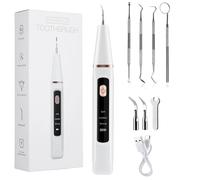 Détartreur Dentaire À Ultrasons Pour Taches De Tartre Des Dents,Dissolvant De Calcul Dentaire,Nettoyeur De Dents Sonique Électrique À Led,Élimination Des Pierres Dentaires - Type With 4pcs Tools Set