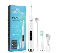 Détartreur Dentaire Électrique À Ultrasons Avec Led,Dissolvant De Tartre Dentaire,Müntic Sonic,Nettoyeur De Dents,Élimination Des Pierres Dentaires,Ménage - Type White