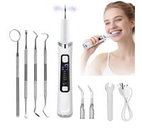 Détartreur dentaire électrique ultrasonique, 5 Modes, 9 niveaux, nettoyeur de dents, dissolvant de tartre Oral, nettoyeur de taches, nettoyage des dents BLANC