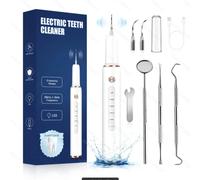 Détartreur dentaire électrique ultrasonique avec miroir buccal, choix de détartrage pour un élimination efficace des taches, nettoyage de Surface, outils de soins des gencives BLANC