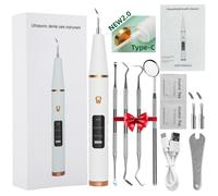 Détartreur Dentaire Ultrasonique, Éliminateur De Plaque Dentaire Et De Taches, Usb, Nettoyeur De Calculs Dentaires, Blanchiment, 1281c Blanc
