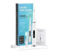 Détartreur Électrique Portable, Dispositif De Détartrage Appareil De Soins Dentaires Détartreur Dentaire 2 En 1 - Blanc