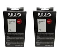 Détartreur pour Cafetière et Expresso KRUPS F054001B*2 - Blanc - Compatible Capsules - Conçu pour Cafetière