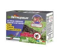 DETAUPEUR - Kit Piège Anti Campagnols - 10 Pétards Inclus - Fonctionne Uniquement avec Le Kit Complet Valisette KITCAMPE