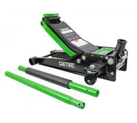 DeTec Cric voiture 3t Rangierwagenheber Extra Plat 50cm Hydraulique Vert