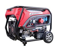 DeTec. DT-7500E-3 Groupe électrogène à essence (7kW de puissance continue, 7500 Watt de puissance max., 3x prises Schuko 230V, 1x 400V CEE
