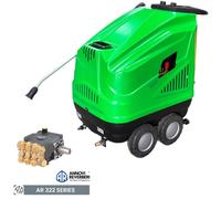 DeTec. Nettoyeur Haute Pression 200 BAR à Jet de Vapeur 400V Avec Diesel 140°C