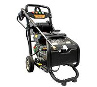 DeTec. Nettoyeur Haute Pression Essence avec Enrouleur de Tuyau Max 220 Bar - 3200 PSI Moteur 7 CV avec 210 CC | Machine de Nettoyage avec 5 Buses