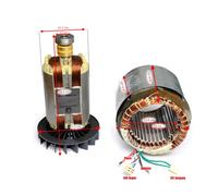 DeTec Spule Stator Rotor Générateur Électrique Essence Notstrom 13 PS 1-Phase