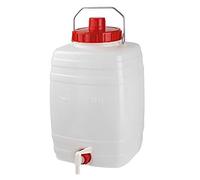 Detec Tonneau de fermentation 15 L – Polyéthylène, poignée en fer pour aliments