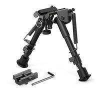 DETECH Einstellbare 6-9 Zoll Gewehr Zweibein Teleskop Pendelkopf Halterung Stützrahmen 20mm Halterung Stativ Nachrüstung Zubehör mit Adapter