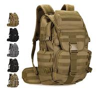 DETECH Sac à dos tactique militaire Molle sac d'assaut 3 jours sac à dos pour ordinateur portable sac de survie avec ceinture 50L