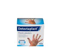 DETECTAPLAST - 100 Pansements Textile PRO Usage Intensif - Multi-Tailles - Superstretch Extensible - Haute adhérence - Hypoallergénique - 19x72 mm, 25x72 mm, Doigts, Articulations - Chair