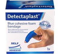 Detectaplast Bande de mantien autoadhésive bleu - HACCP - Pansement en rouleau de l. 6 cm x L. 4,5 M