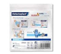 Detectaplast Kit de brûlure avec pansements brûlures, incendie et gel des plaies, bandages, gants - Pansements stériles hydrogel et pommade pour brûlures - Kit de brûlures