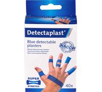 Detectaplast Pansement adhésif détectable bleu Super Stretch en textile très résistant - HACCP - Assortiment - Boîte de 40