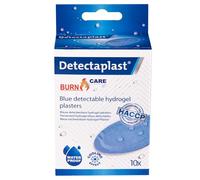 Detectaplast pansement hydrogel pour une cicatrisation rapide en cas de brûlures, pansement détectable pour kits de premiers soins dans la restauration, pansement brulure, waterproof, 10 pcs