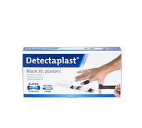 Detectaplast pansements Premium étanches, pansements noirs pour la cuisine, le bricolage, l’atelier ou le chantier, 180 x 20 mm, 50 pièces